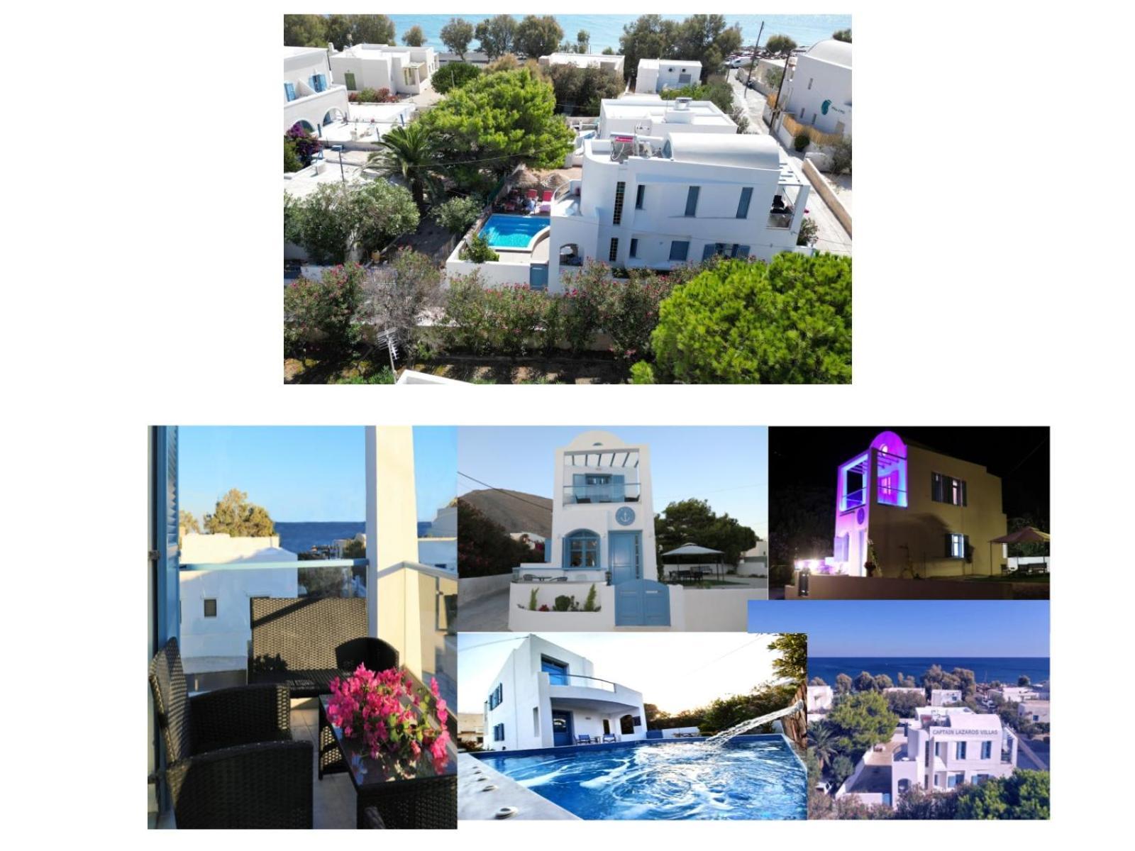 Located By The Sea One Beachfront Private Captain Lazaros Pool Villa With Loft In 750Sqm Spacious Private Plot-Jacuzzi-Sunrelax-Furnished Terace-Gazebo-Private Parking,Sleep 3 Adults And 2 Children, Just Steps From The Black Beach-Seaview Perissa  Exterior foto