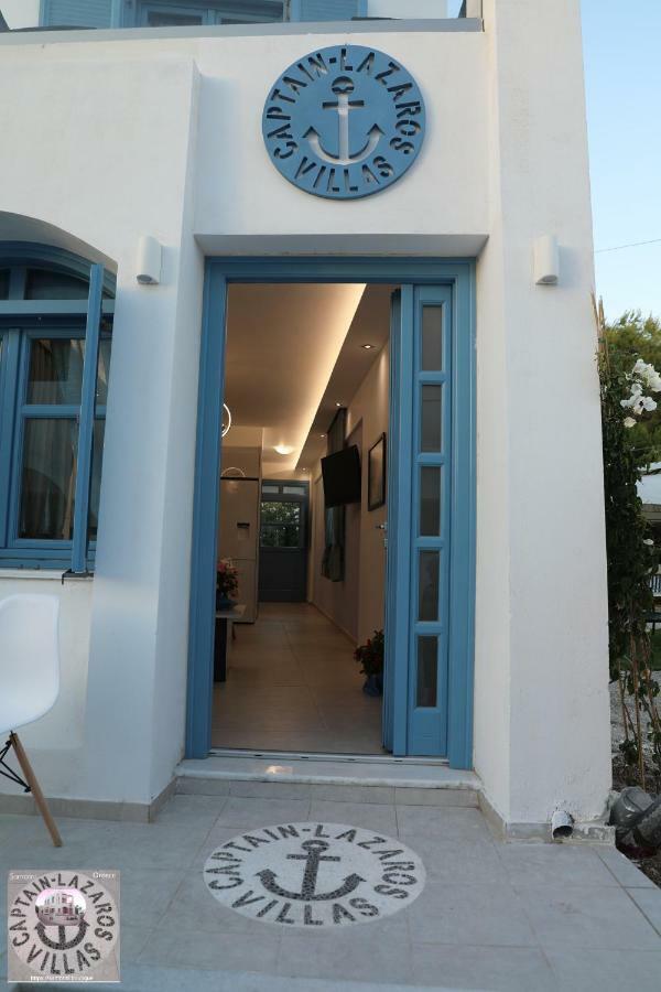 Located By The Sea One Beachfront Private Captain Lazaros Pool Villa With Loft In 750Sqm Spacious Private Plot-Jacuzzi-Sunrelax-Furnished Terace-Gazebo-Private Parking,Sleep 3 Adults And 2 Children, Just Steps From The Black Beach-Seaview Perissa  Exterior foto